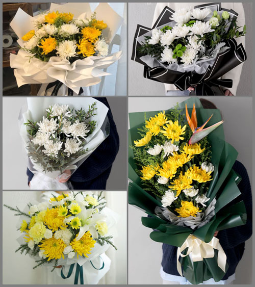 福建三明清流县灵地镇青甲村白事花束代送